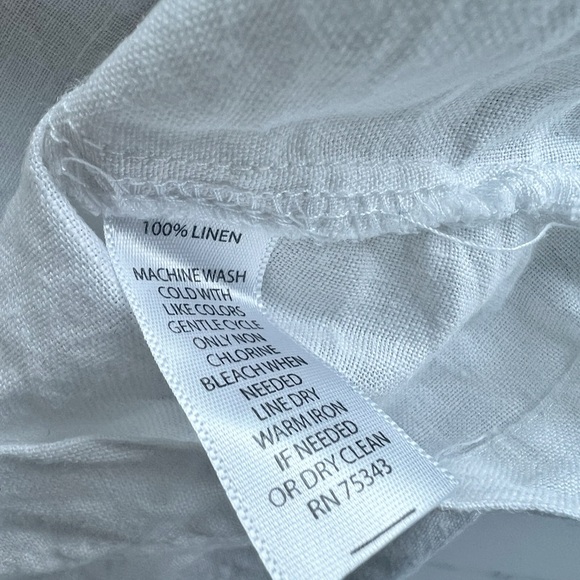 Willi Smith jacket size Small white linen hood coat - Picture 7 of 7